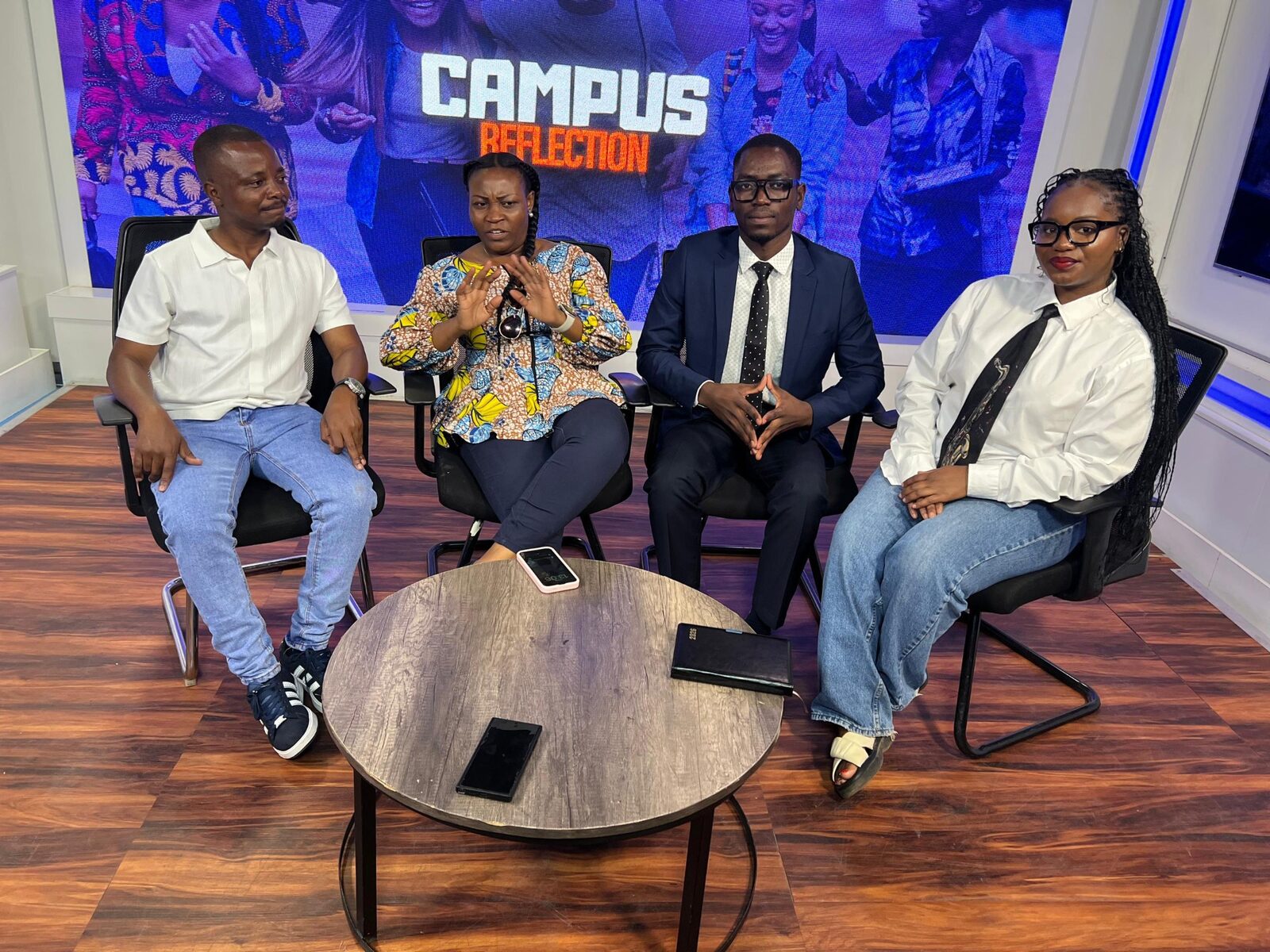 Campus Reflection panel discussion in studio